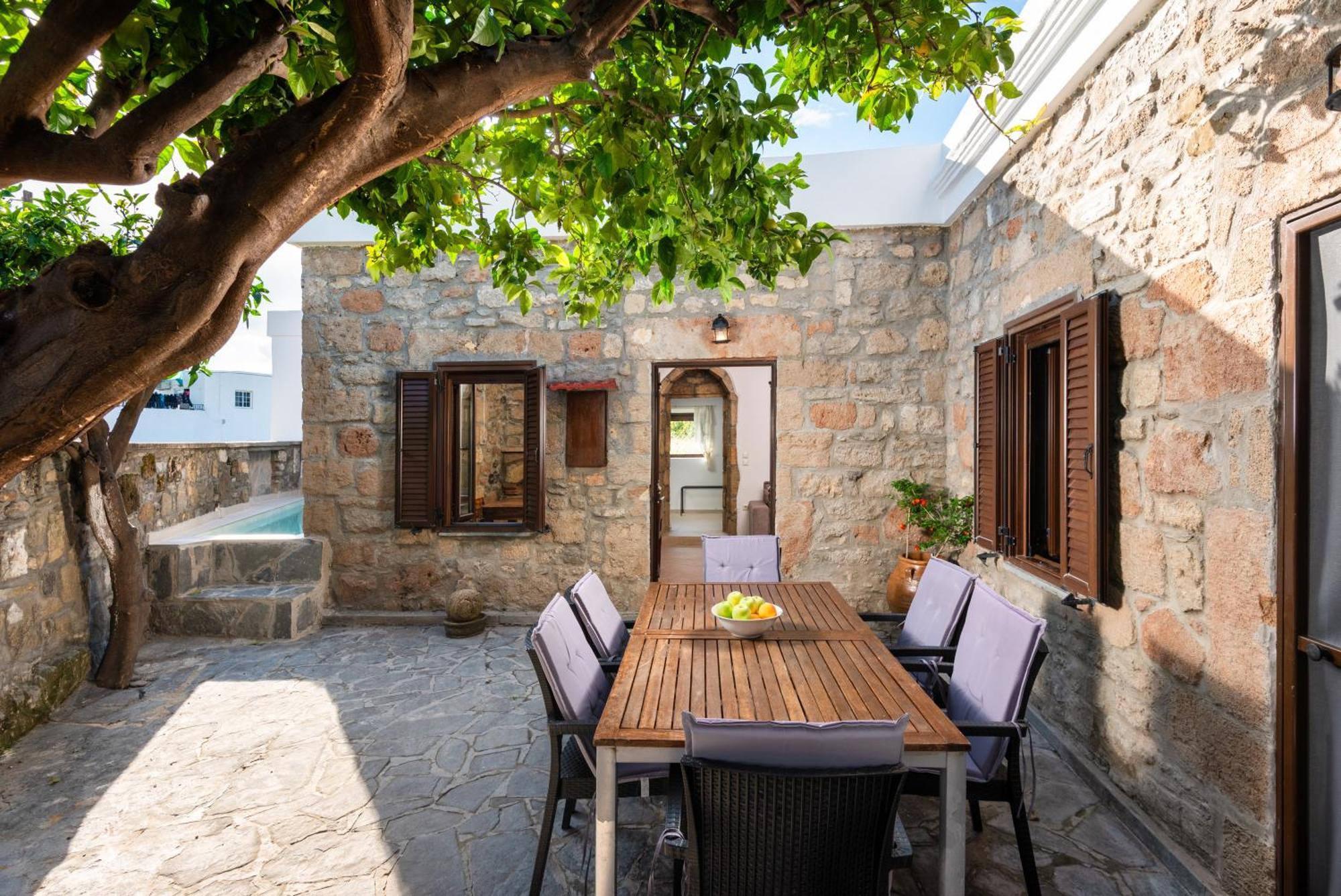 Villa Claudia In Lardos Bagian luar foto